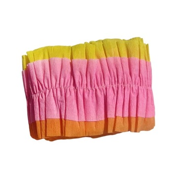 2шт морщинистая бумага в рулоне пасхальное украшение свадебный занавес оранжевый и розовый