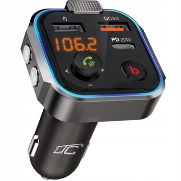 FM-ПЕРЕДАТЧИК BLUETOOTH QC USB PD БЫСТРОЕ ЗАРЯДНОЕ УСТРОЙСТВО