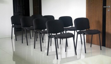 Стул ISO Nowy Styl Plastic BL, ЧЕРНЫЙ, моющиеся слезы