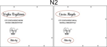 Ramka ciociu wujku czy zostaniesz moją chrzestną prośba do chrzestnych