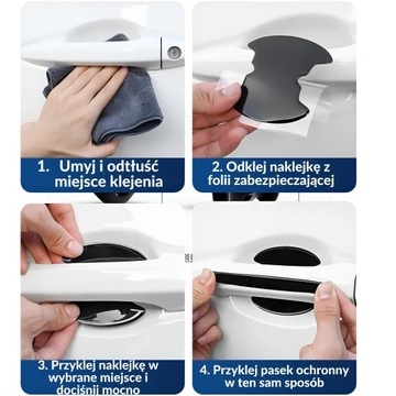 ПРОЧНАЯ ЗАЩИТНАЯ ФОЛЬГА ДЛЯ ДВЕРНЫХ РУЧОК FORD Наклейки на автомобиль