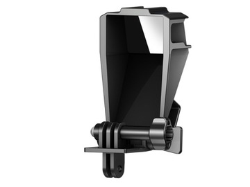 Зеркальный экран видоискателя, обратный VLOG для GoPro Hero 12, 11, 10, 9, 8, 7, 6, 5, 4, черный