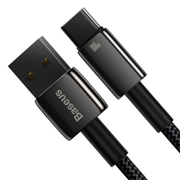 КАБЕЛЬ BASEUS FAST USB - USB-C ПРОЧНЫЙ КАБЕЛЬ 100 Вт ДЛЯ ТЕЛЕФОНА И КОМПЬЮТЕРА 1 м