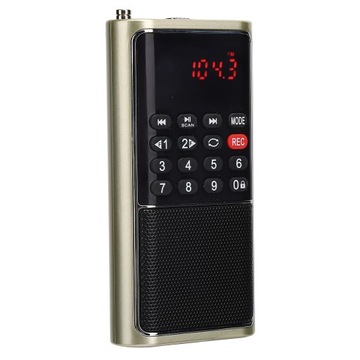 МАЛЕНЬКАЯ ПОРТАТИВНАЯ КАРМАННАЯ РАДИО НА АККУМУЛЯТОРЕ FM 3W L-338