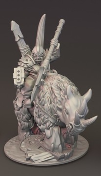 Ogre Hero on Mount #2, Ogres Army 10 mm Warmaster