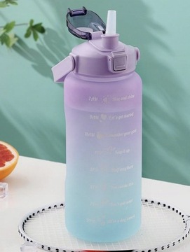 БУТЫЛКА ДЛЯ ВОДЫ СПОРТИВНАЯ БУТЫЛКА С МЕРКОЙ ДЛЯ ФИТНЕС-ЗАЛОВ 2Л