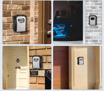 МЕТАЛЛИЧЕСКИЙ БЕЗОПАСНЫЙ ЯЩИК ДЛЯ КЛЮЧЕЙ НАСТЕННЫЙ ЯЩИК ДЛЯ КЛЮЧЕЙ КОД ДЛЯ КОМБИНАЦИИ