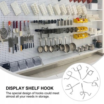 50 шт. Крючки из перфорированного металлического листа.