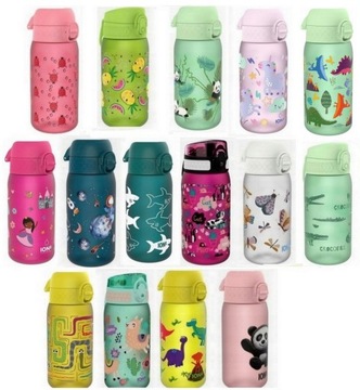 БУТЫЛКА ДЛЯ ВОДЫ ION8 ДЛЯ ШКОЛЫ ДЕТСКИЙ САД ДИНОЗАВРЫ ДИНО 0,35 л