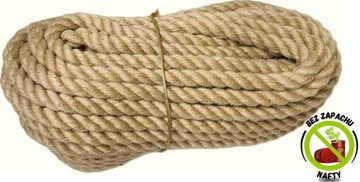 Lina Jutowa 30mm, 40m |Gruby sznur | Mocna BEZZAPACHOWA Bezwonna PREMIUM!