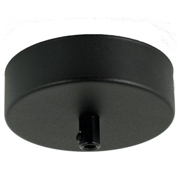 Podsufitka metalowa 1 otwór 100 mm czarna