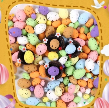 ЯЙЦА ПАСХАЛЬНЫЕ крапчатые, разноцветные, 100 шт. 1,8