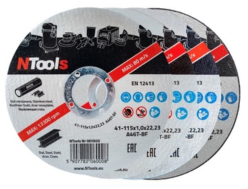 NTools SDC - Tarcza do cięcia stali | 125 x 1,0