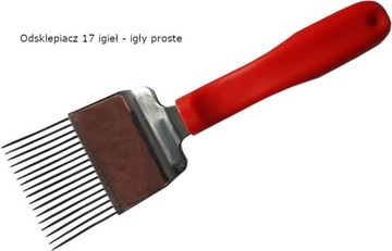 ВИЛКА для распечатки крышек, нержавеющая сталь, ПРЯМАЯ, 17 игл.