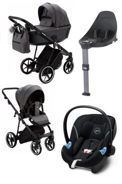 ADAMEX BELISSA wózek 4w1 Cybex Aton M i-Size BAZA