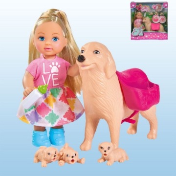 EVI LOVE DOLL DOG SITTER + 3 ЩЕНКА