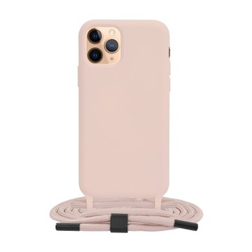 Etui ze sznurkiem iPhone 11 Pro - Różowy