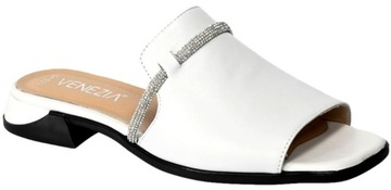 VENEZIA KLAPKI DAMSKIE RONY 08-330 WHITE ROZ 38