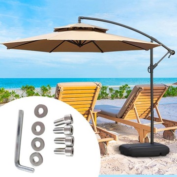 Akcesoria do parasoli ogrodowych Części Podstawy parasoli Naprawa śrub do ram krzyżowych