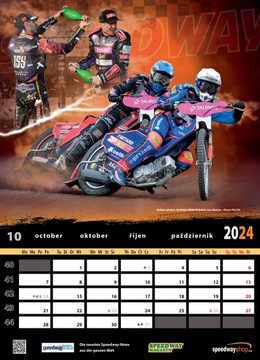 KALENDARZ ŻUŻLOWY 2024 kalendarz speedway żużel - II okładka