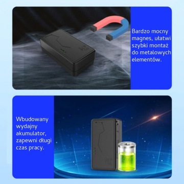 LOKALIZATOR GPS 4G Z WBUDOWANYM MAGNESEM - 30 DNI