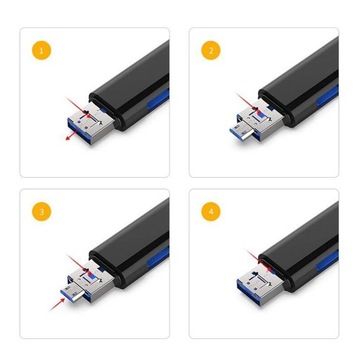 USB-считыватель типа USB-адаптер OTG Кардридер
