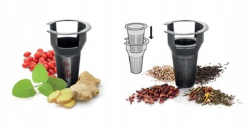 Стеклянный заварник для чая с ситечком 1,5 л.