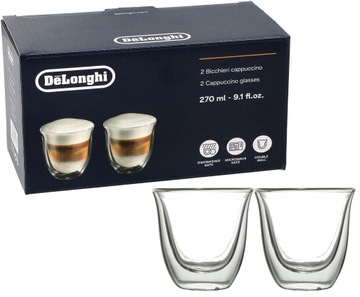 Szklanki termiczne Delonghi do Cappuccino 270 ml