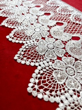 GIPIURA biała UV na metry KORONKA 20 CM wzór 6088