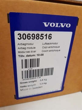 AIRBAG ULOŽENÍ ŘIDIČE VOLVO V70 II D5 30698516