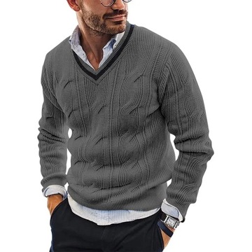 Men's Winter Sweater Fashion Slim Warm Long Sleeve