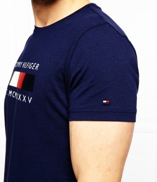 TOMMY HILFIGER EST T-SHIRT KOSZULKA MĘSKA GRANATOWA NA PREZENT / M