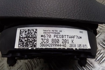 AIRBAG ŘIDIČE VW PASSAT CC (357) 3C8880201K 1.8L GASOLINE 2010