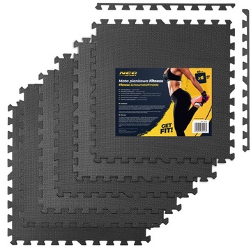 MATA DO ĆWICZEŃ GIMNASTYCZNA POD SPRZĘT DO SIŁOWNI PUZZLE 180x120 FITNESS