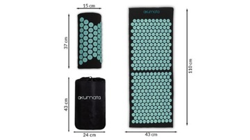 Акупрессурный коврик AKUMATA С МАССАЖНОЙ ПОДУШКОЙ ДЛЯ ТЕЛА