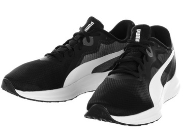 Buty męskie Puma Twitch Runner 376289-09 buty sportoe czarno białe