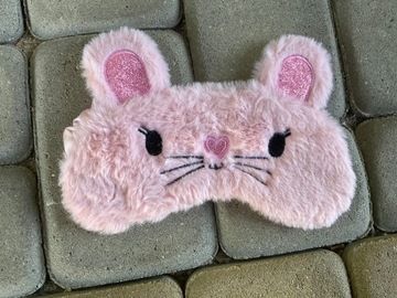 МАСКА ДЛЯ СПАНИЯ ДЛЯ ГЛАЗ ДЛЯ РАССЛАБЛЕНИЯ СНА МЫШКА РОЗОВАЯ OLDMAN KIDS