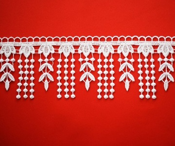 GIPIURA KORONKA 8 cm BIAŁA wzór 421