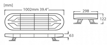 СВЕТОДИОД ПРЕДУПРЕЖДАЮЩИЙ ЛУЧ 1000