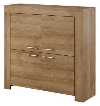 Komoda 120 cm NEBA wysoka dąb riviera 4 - drzwi