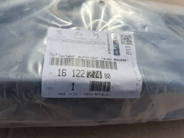 PEUGEOT 108 DEFLEKTOR NÁRAZNÍKU PŘEDNÍHO PŘEDNÍ 1612227480