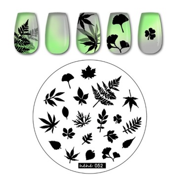 ОСЕНЬ Тарелка, Пластина для штампов для ногтей, ЛИСТЬЯ