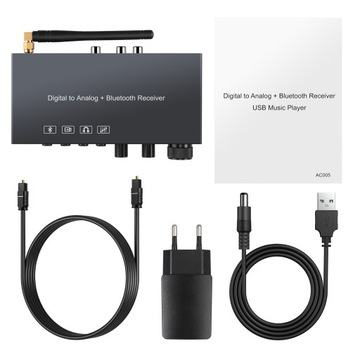 192KHz przetwornik cyfrowo-analogowy DAC Toslink