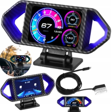 ПРОЕКЦИОННЫЙ ДИСПЛЕЙ ДЛЯ АВТОМОБИЛЯ OBD2, УМНЫЙ ЦИФРОВОЙ СПИДОМЕТР