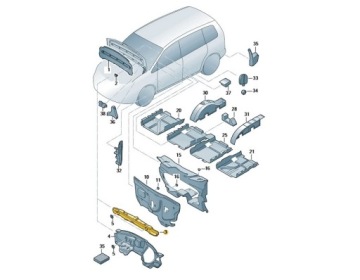 ЗВУКОИЗОЛЯЦИЯ КАПОТА VW CADDY 1T0863993G