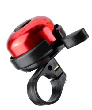 Велосипедный звонок Алюминий ПВХ 30мм 22г красный