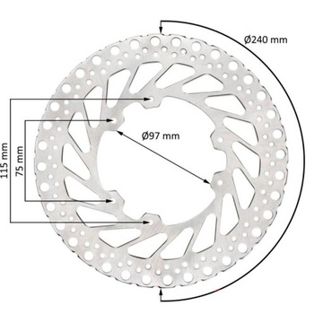 Tarcza Hamulcowa przód Honda CR CRF 125 250 450