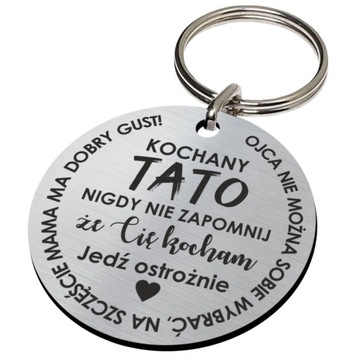 Dzień ojca TATY prezent upominek brelok breloczek