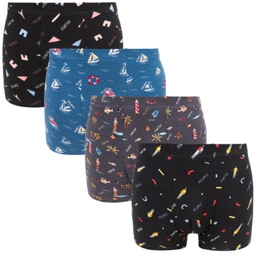 4x BOKSERKI BAWEŁNIANE MĘSKIE SMIESZNE ROZMIAR XL