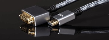 Кабель HDMI-DVI, 1,5 м, двунаправленный DVI-HDMI 24+1